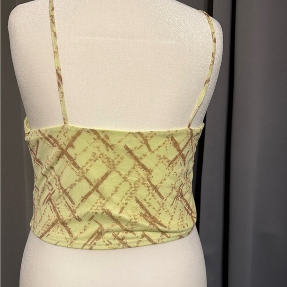 BP. Yellow Ruched Cami Top Size 1X NWT - Picture 3 of 6